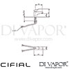 Cifial 32406SF U Adele Large Mono Basin Mixer Tap Dimensions
